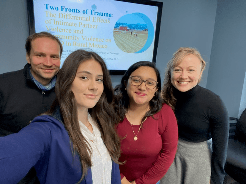 Dr. Medrano with lab team